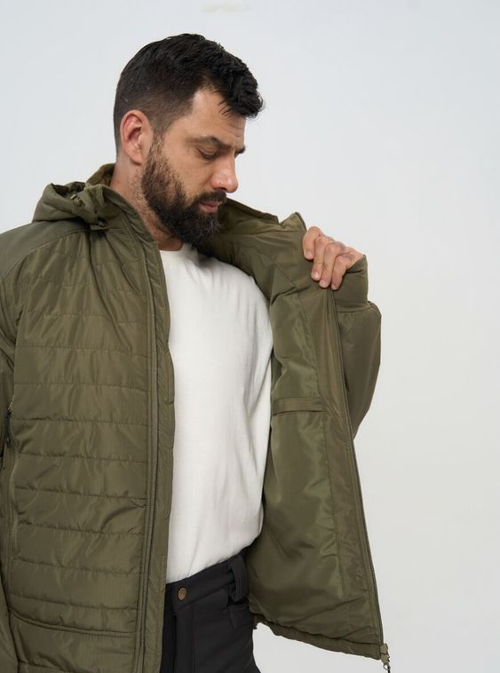 Тактическая военная демисезонная куртка Джунгли 2 с капюшоном Олива