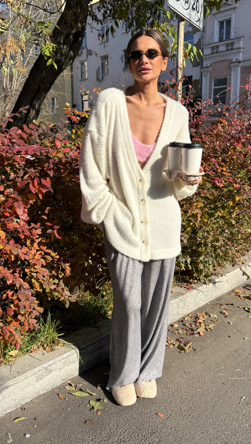 Штаны серые "Enigma" оттенок серый меланж