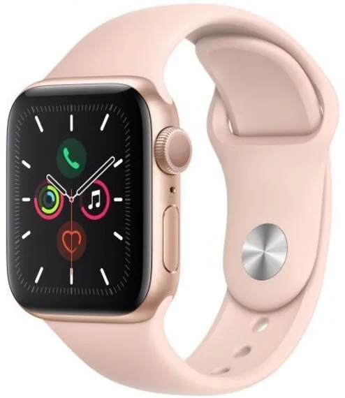 Apple Watch 5 44mm Aluminium Case with Sport Band «розовое золото»