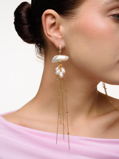 Серьги "Cluster berry" Gold