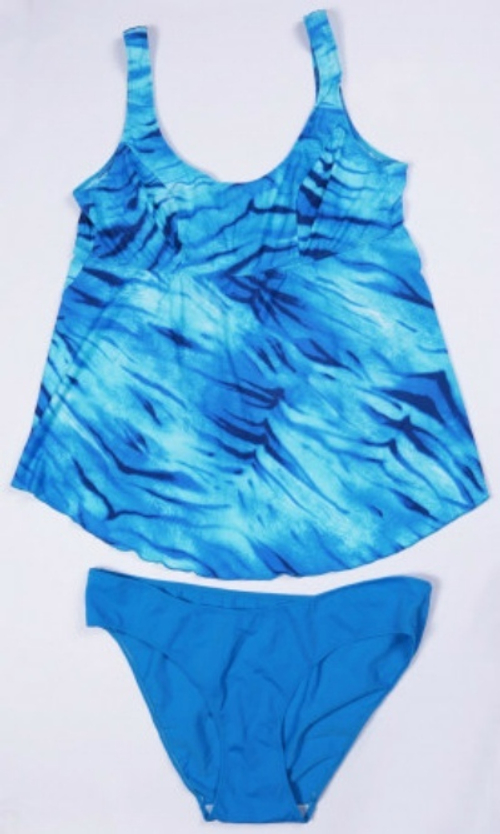 Купальник трусы+майка голуб.барс МАДОННА