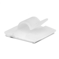 Клипса самоклеящаяся для кругл.кабеля,белая, 10х5х4,9