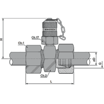 КТ 16x2 - DKO-L 36x2 28 (T-образная, металл.)