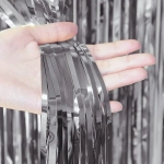 Занавес фольгированный «Дождь» ш1м, в2м (матовый), Графит