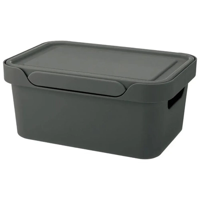 ЯЩИК С КРЫШКОЙ УНИВЕРСАЛЬНЫЙ LUXE, 270х120 ММ, 4,6Л (Серый)