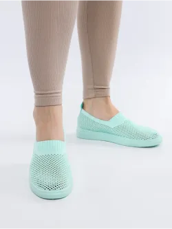 Мокасины летние текстильные