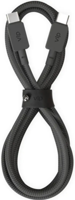 Кабель VLP USB TypeC (M) черный