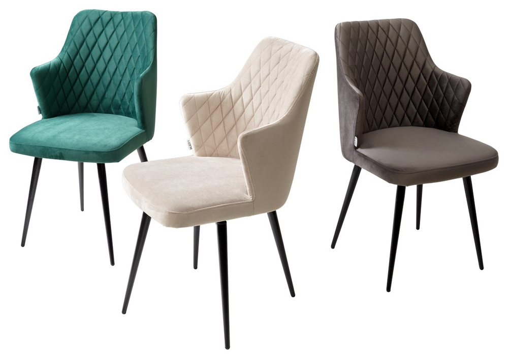 Стул М-City DISAUR Герман (Herman) поворотный на 360 градусов, Латте 25, Велюр, Черный каркас