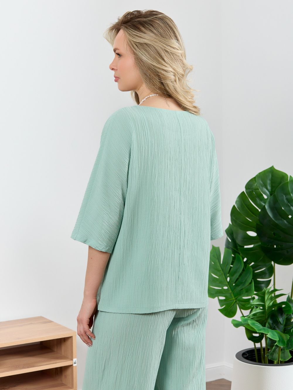 Блузка Сиеста-6 Виотекс СВЕТЛО-ЗЕЛЕНЫЙ