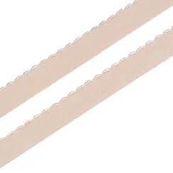 Резинка отделочная бежевая 15 мм (цв. 126), 641/15