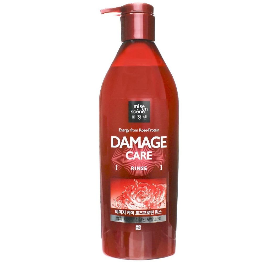 Кондиционер для волос Mise En Scene Damage Care Energy from Rose-protein для поврежденных волос Rinse 680 мл