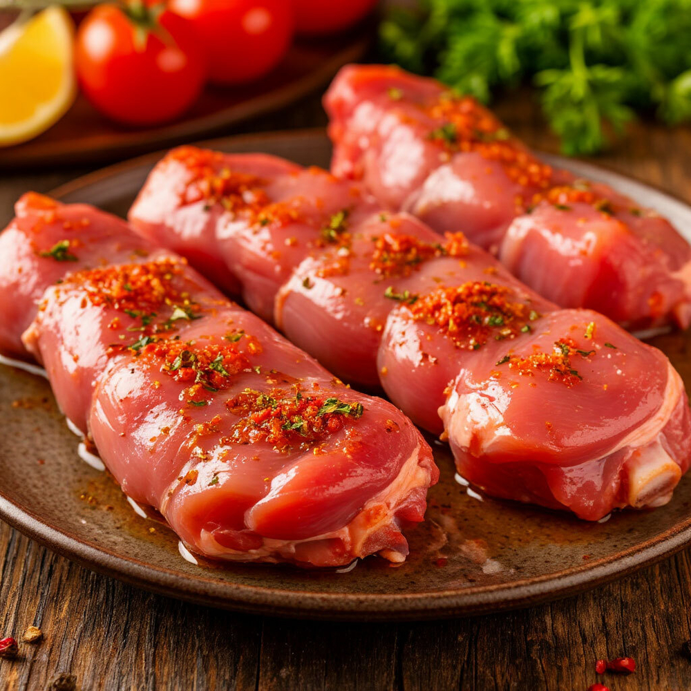 Шашлык куриный (бедро), 1 кг