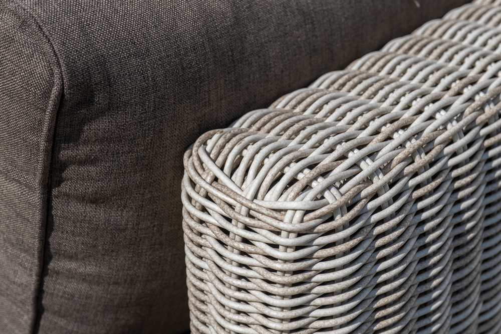 "Лунго" трансформирующаяся лаунж-зона из искусственного ротанга, цвет бежевый