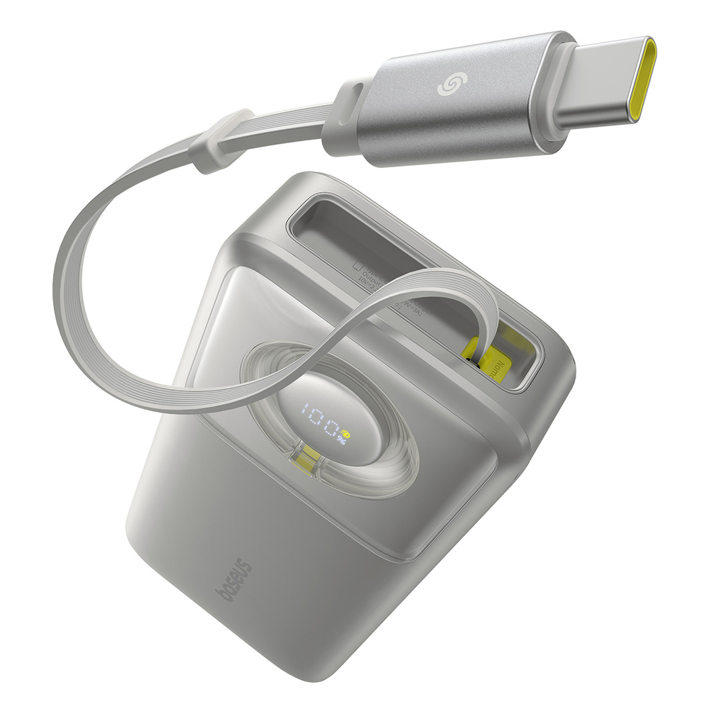 Внешний аккумулятор Baseus Free2Pull with Retractable Cable 2C 20000mAh 65W