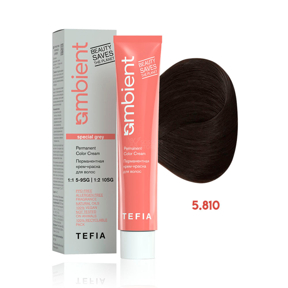 Перманентная крем-краска для волос Ambient, 60 мл