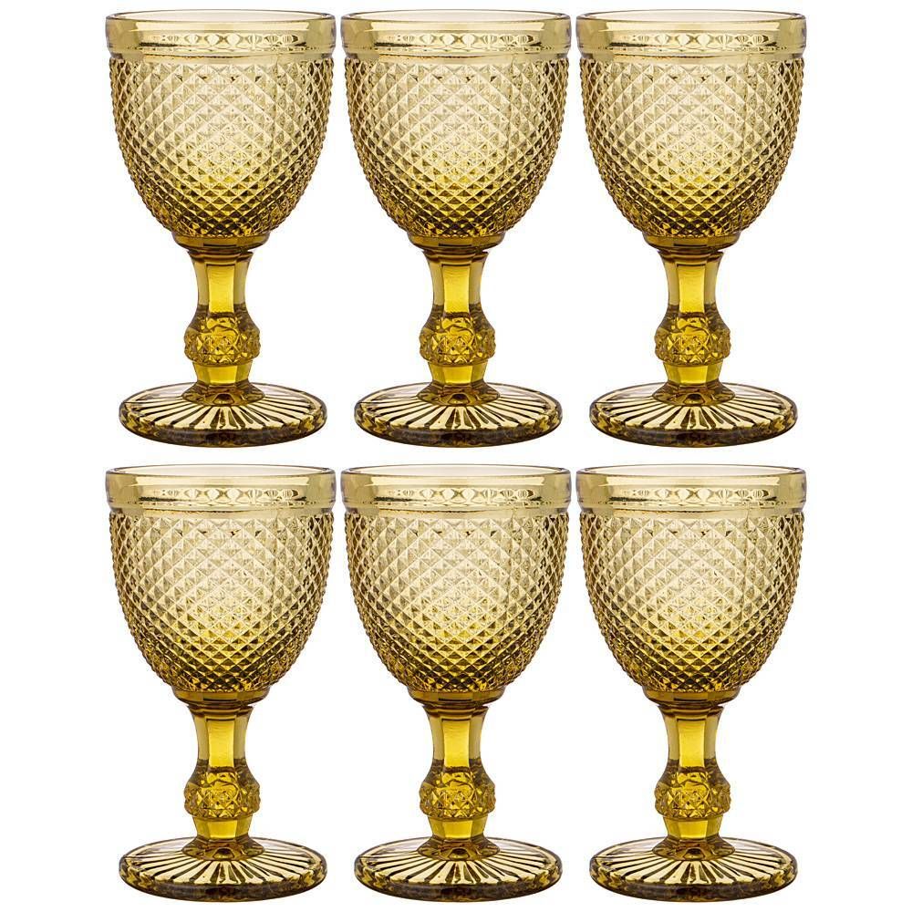 НАБОР БОКАЛОВ ДЛЯ ВИНА "ГРАНАТ" 6ШТ. СЕРИЯ "MUZA COLOR" 300МЛ. / В=17 СМ (КОР=4НАБ.)