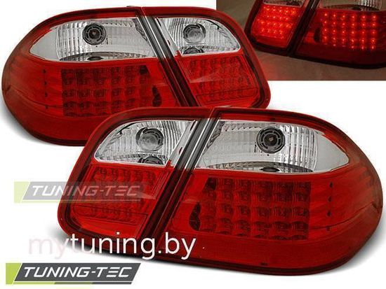 Задние фонари red white led для Mercedes CLK W208