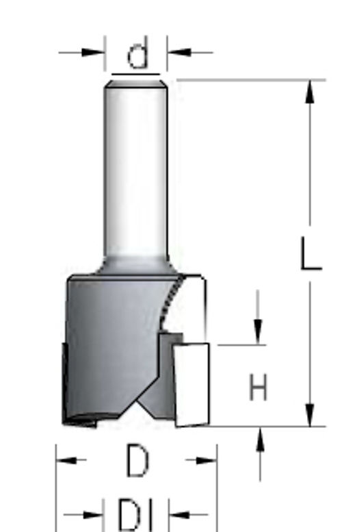 Сверло  MNK2002 для конических пробок D18,3-19,5 x16 L71 хвостовик 12_S