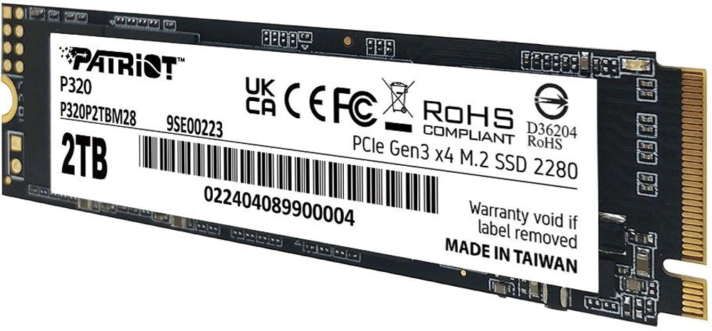 Накопитель SSD M.2 2280 Patriot Memory P320 2048 ГБ