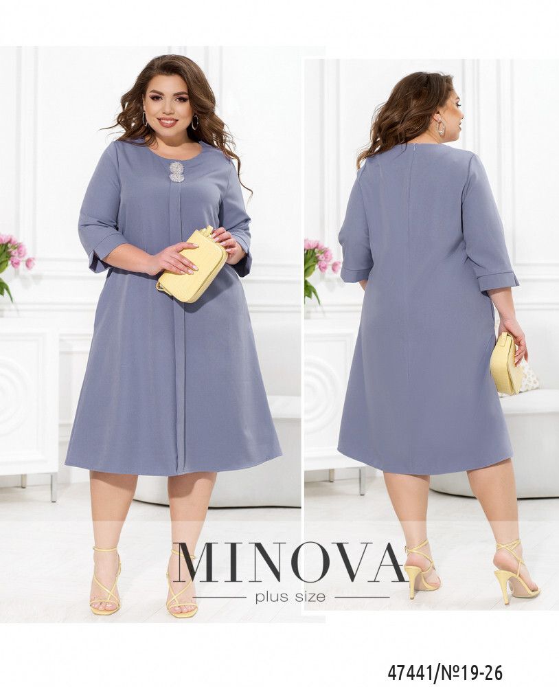 Платье 19-46-Васильковый Minova