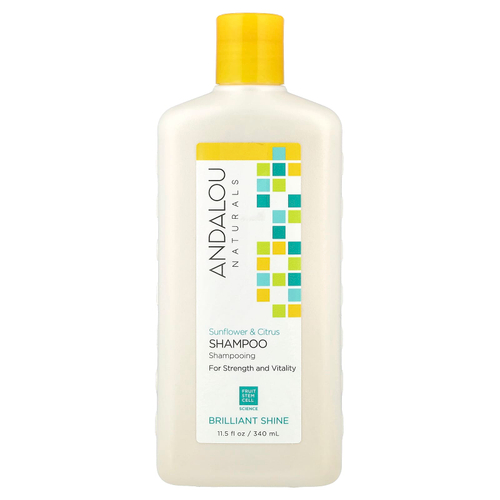 Andalou Naturals, шампунь для укрепления, придания бриллиантового блеска и густоты, подсолнечник и цитрусовые, 340 мл (11,5 жидк. унций)
