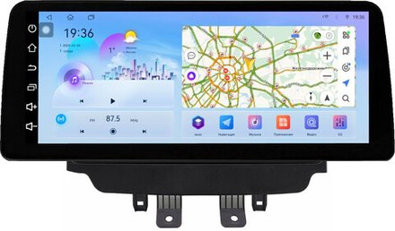 Магнитола для Mazda CX-3 2014-2023 (ШГУ монохром) - FarCar монитор 12.3" 2K QLED на Android 14, TS10, CarPlay, 4G SIM-слот