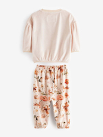 Пижама флисовая для девочки Next B55-964, Кремовый