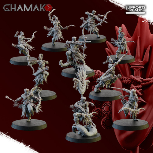 Grand Alliance Order  Idoneth Deepkin  Namarti Reavers Лучники подводных эльфов 1шт миниатюра для dnd, днд, pathfinder, фентези, Настольная игра, НРИ, Варгейм, РПГ