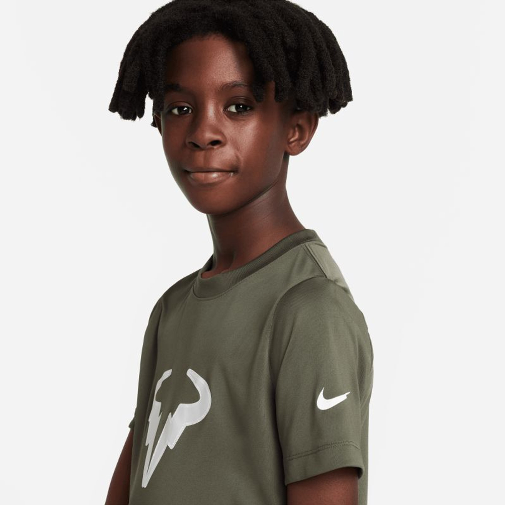 Футболка для мальчика теннисная Nike Rafa Training T-Shirt - cargo khaki