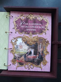 Большая семейная родословная книга "Столетие", натуральная кожа