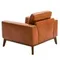 Кресло Angel Cerda KF1016-1P, коричневая кожа