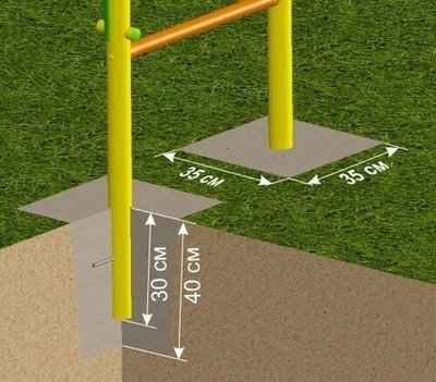 Детский спортивный комплекс с турником и брусьями Outdoor Plus