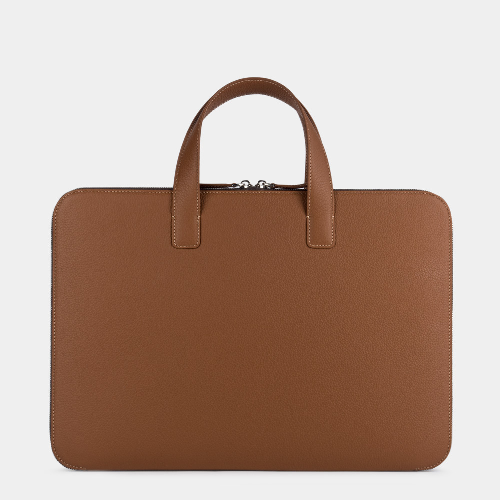 Сумка для MacBook Pro 16 - 17 из кожи теленка, цвета карамель