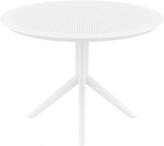 Пластиковый стол Sky Ø105 см, белый