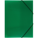 Папка на резинке А4 зеленая "Кристалл" (Стамм)