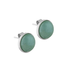 Серьги пусеты Possebon Pearl Green Quartz A1992.16 G/S