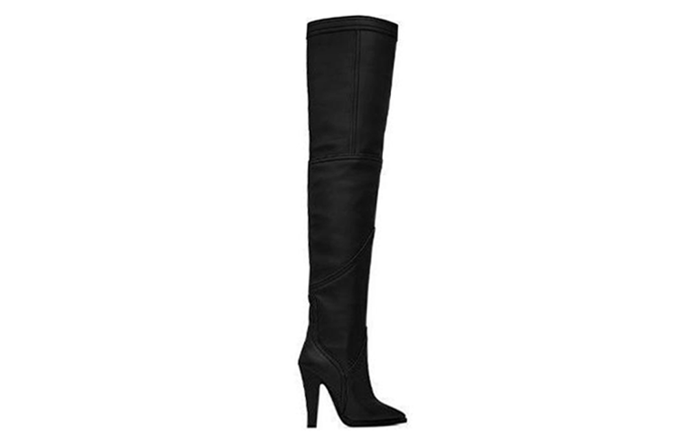 SAINT LAURENT Kensington Over the knee Boots 11cm Women"s Black