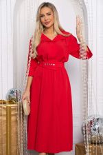 Платье с поясом Доминанта НЬЮ (алое) П14614-16М LT Collection