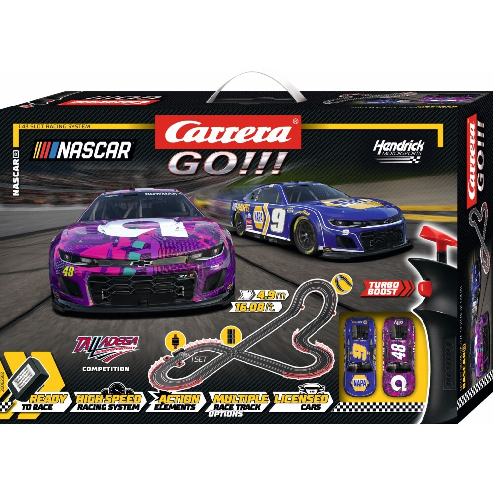Carrera GO!!! - Автотрек Nascar 4,9 м + 2 машинки 62582 / артикул   62582  / GTIN 4007486625822