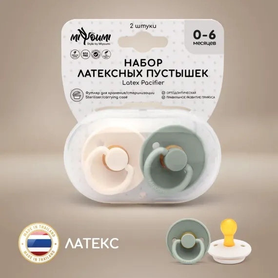Пустышка Miyoumi латекс анатомическая