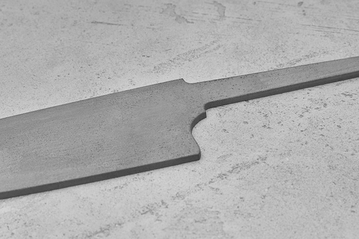 Заготовка для ножа, сталь M390 2,6мм. Модель "Аппарель ГШ175" с клинком 175мм, ТО 62-63HRC