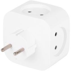 Разветвитель электрический ЭРА SP-4-3USBAC-W на 4 розетки + 3 USB A+C со шторками 10А белый | Тройники