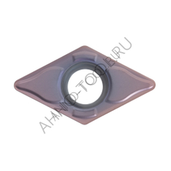 Пластина твердосплавная ISO DCMT11T304-MFA APM20B AHNO по жаропроч. и нерж.стали, получистовая