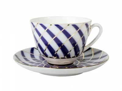 Чашка с блюдцем чайная 250 мл форма Весенняя рисунок Тодес арт. 81.14748.00.1