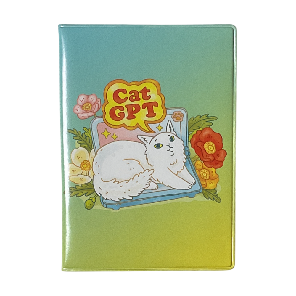 Обложка для паспорта "Cat GPT"