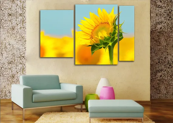 Модульная картина "Летний цветок"