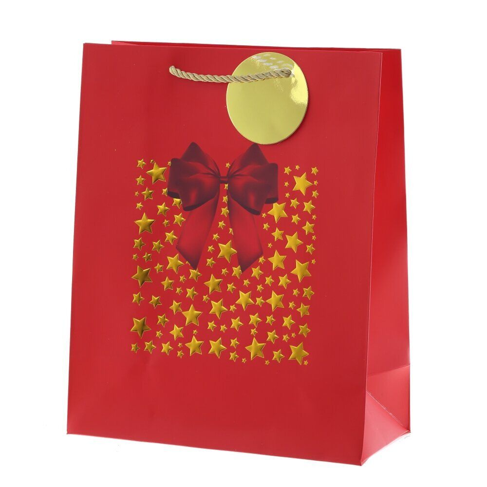 GAEM Пакет подарочный (бумага 210г/м2, блок 12шт), L26 W12 H32 см, 4в.