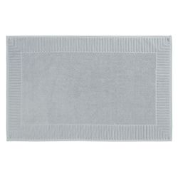 Коврик для ванной с фактурным бортиком светло-серого цвета из коллекции Essential, 50x80 см