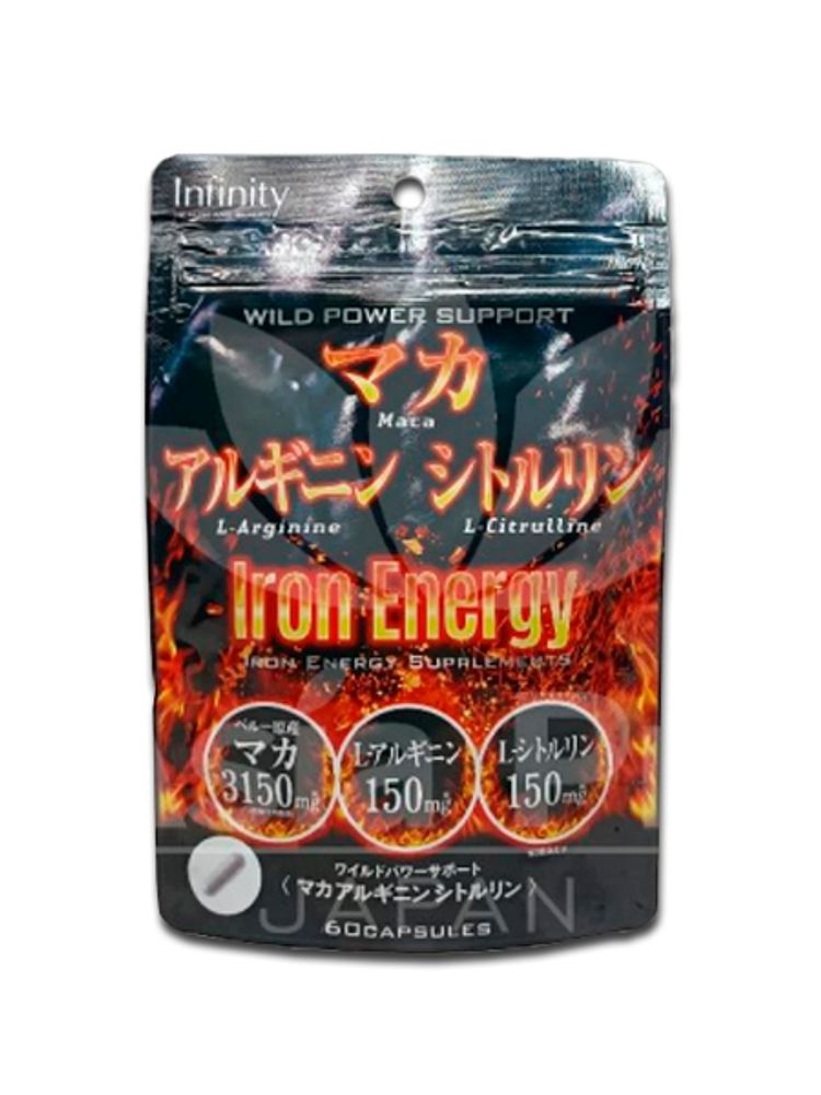 Энергетический комплекс Iron Energy Мака, цитруллин, аргинин / Infinity (60 капсул)