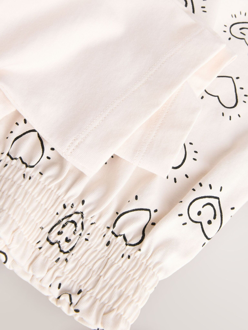 Пижама для девочки Next AC2-729, 2 шт., Черный, Кремовый